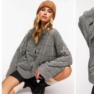 Forever 21 Quilted Zip-Up Jacket (Free People Dupe)